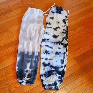GARAGE Brand (2) Pairs of Joggers. TIE Dye Sz P/S